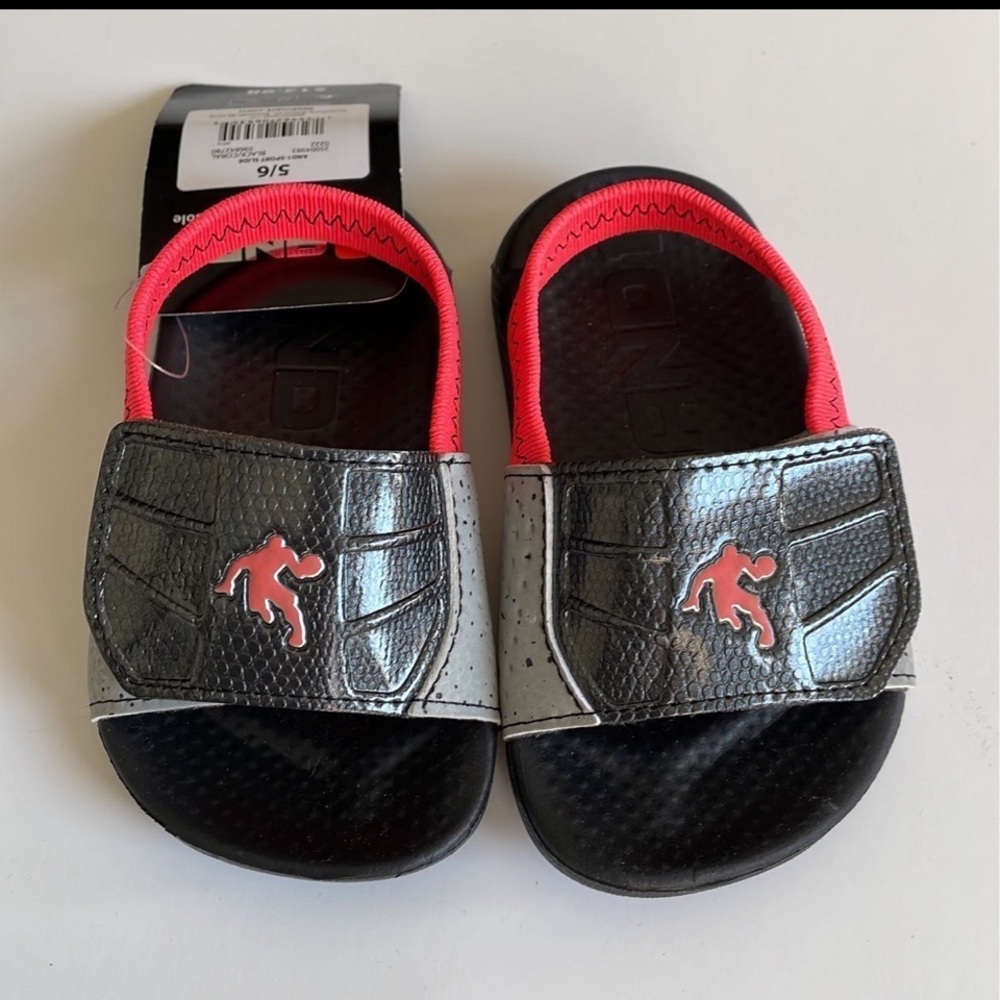 AND1 Adjustable Sport Slide Flip Flop‎ Sandal - Size 5/6 - NWT